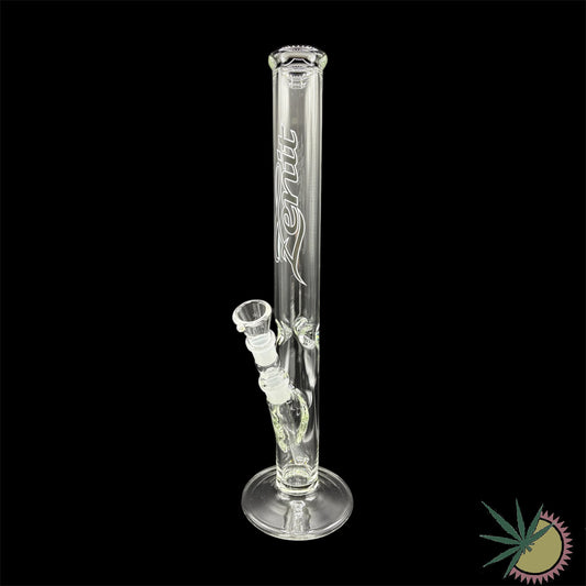 Zenit Bong 18.8er Schliff Schwarzes Logo 5mm 45cm Eisnasen Rundfuß