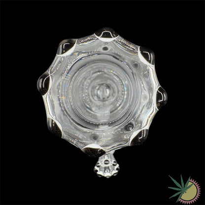 Zenit Bong Custom 18.8er Schliff Schwarzes Logo 5mm 40cm Rundfuß