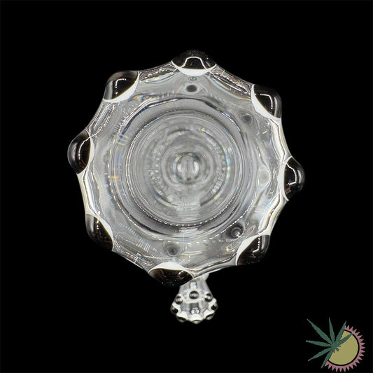 Zenit Bong Custom 18.8er Schliff Schwarzes Logo 5mm 40cm Rundfuß