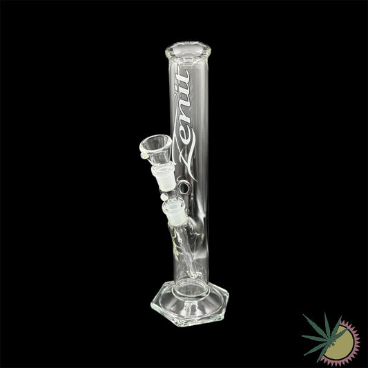 Zenit Bong 250er 14.5er Schliff Weißes Logo 29cm Kickloch