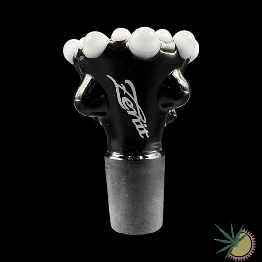 Zenit Bongkopf Fully Dimension Doppelkrone Schwarz-Weiß 18.8er Schliff Turbo