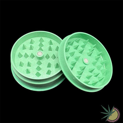Grinder 2-teilig Basic Ø60mm aus Kunststoff mit organischem Anteil verschiedene Farben