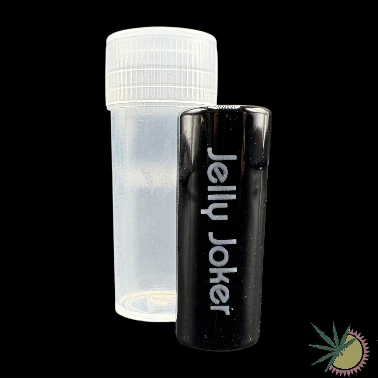 JellyJoker Spiral-Tip Solid Black Ø12mm aus Glas 7-Loch