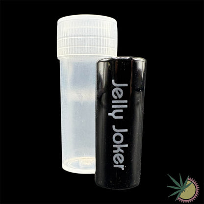 JellyJoker Spiral-Tip Solid Black Ø12mm aus Glas 7-Loch