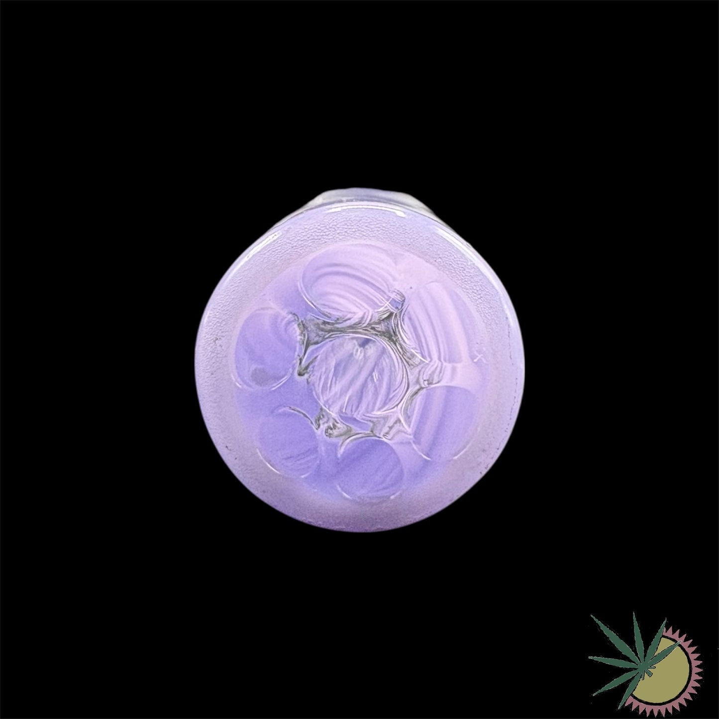 JellyJoker Spiral-Tip Milky Purple Ø12mm aus Glas 7-Loch