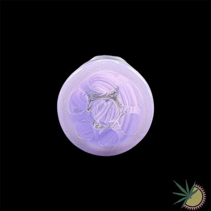 JellyJoker Spiral-Tip Milky Purple Ø12mm aus Glas 7-Loch