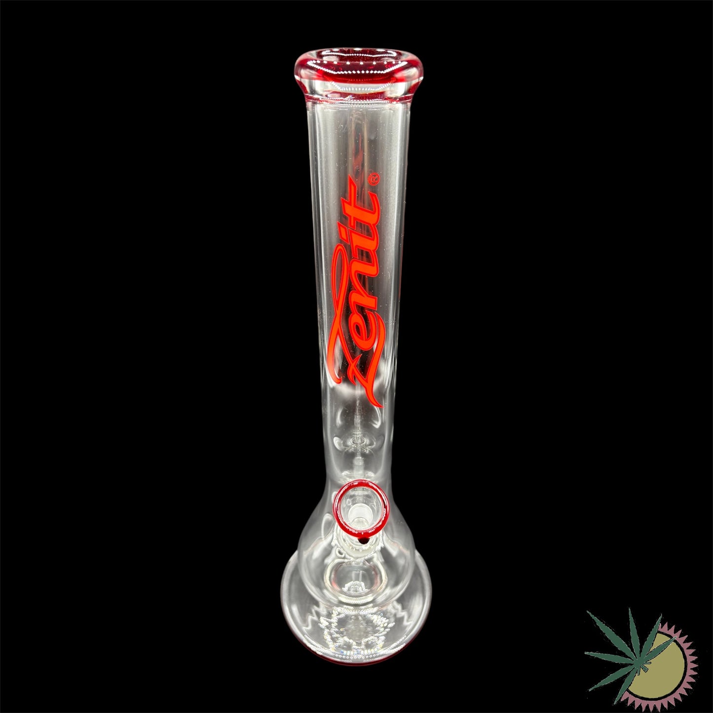 Zenit Bong Custom  Beaker "Snake" 18.8er Schliff Rotes Logo 5mm 43.5cm Rundfuß