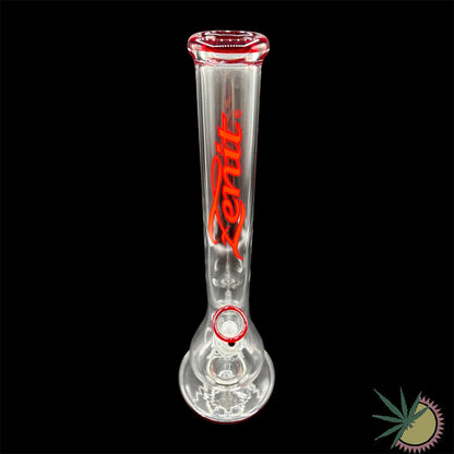 Zenit Bong Custom  Beaker "Snake" 18.8er Schliff Rotes Logo 5mm 43.5cm Rundfuß
