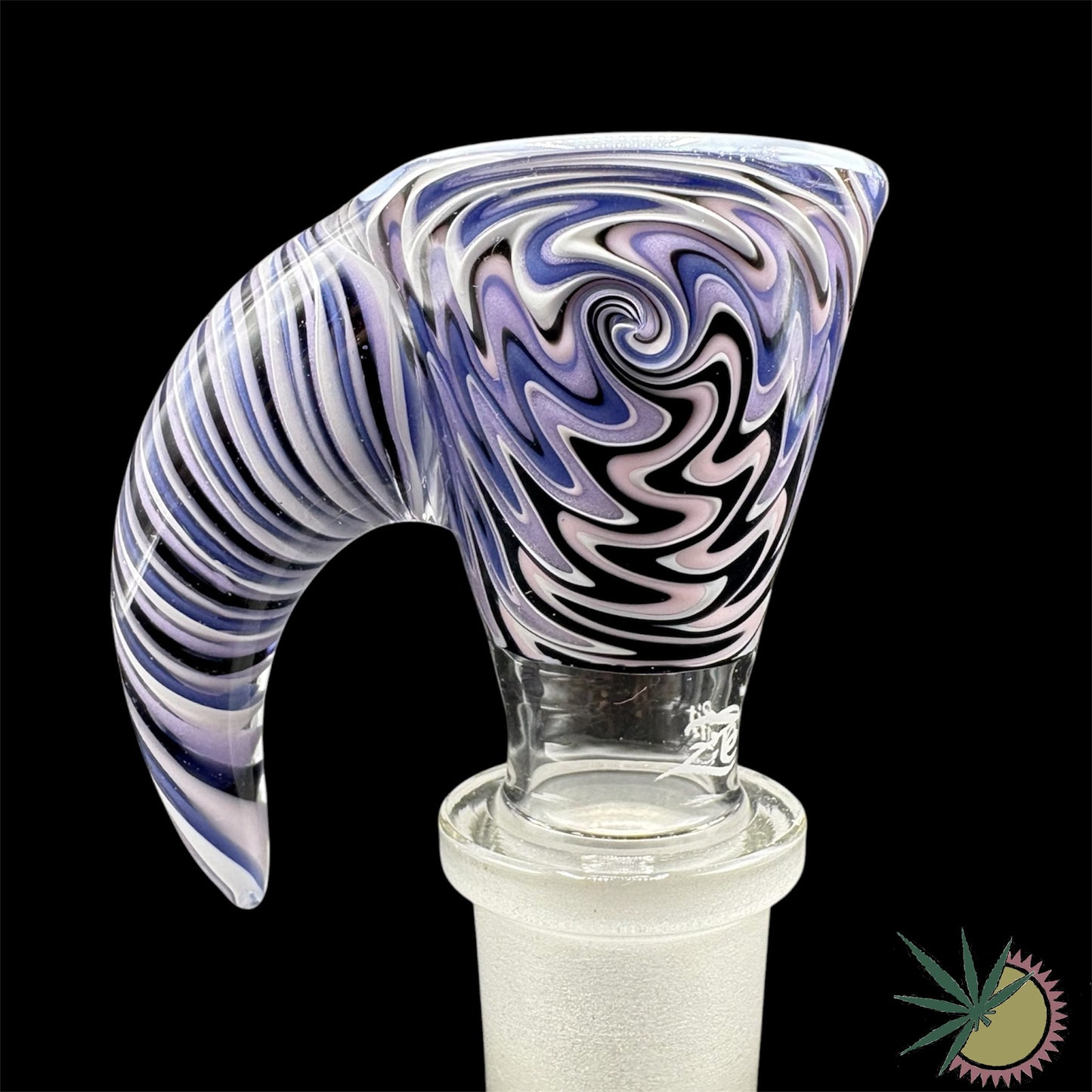 Zenit Bongkopf Custom Horn Farbsection #3 18.8er Schliff inklusive Hutstand