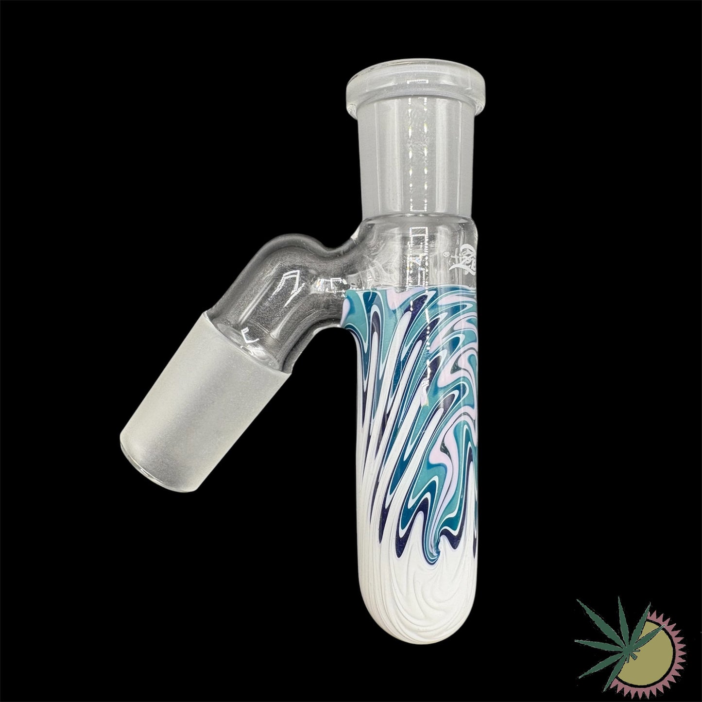 Zenit Custom Schmutzfänger mit Farbsection für Bongs 18.8er Schliff 45°