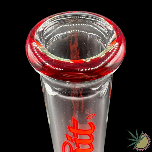 Zenit Bong Custom  Beaker "Snake" 18.8er Schliff Rotes Logo 5mm 43.5cm Rundfuß
