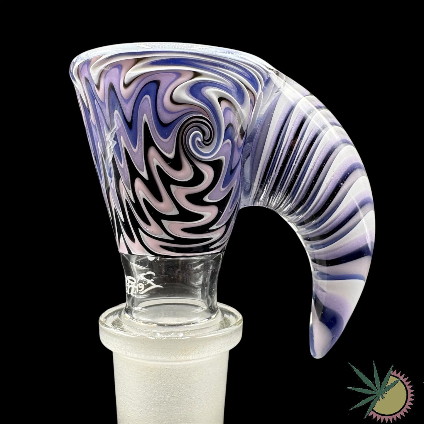 Zenit Bongkopf Custom Horn Farbsection #3 18.8er Schliff inklusive Hutstand