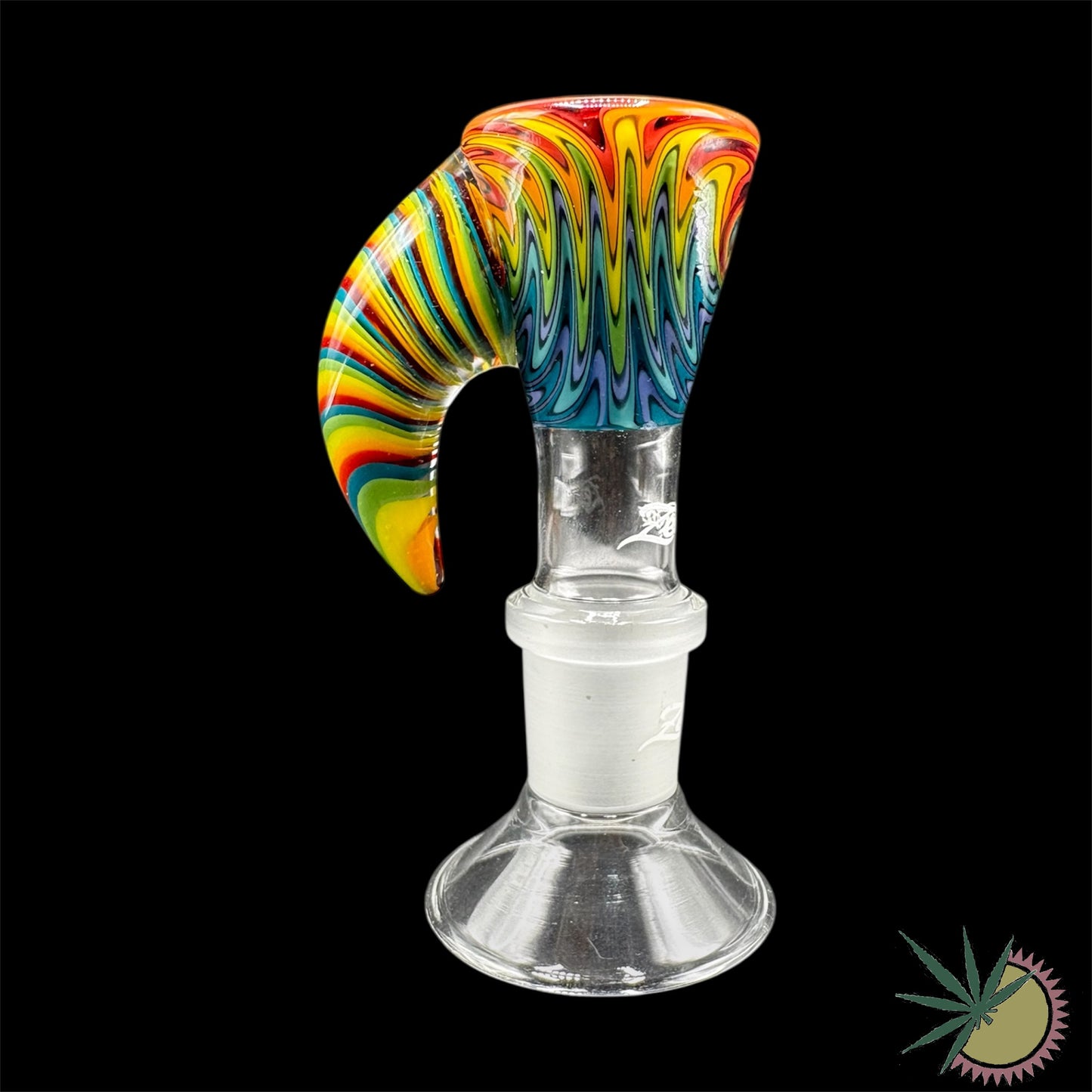 Zenit Bongkopf Custom Horn Farbsection #1 18.8er Schliff inklusive Hutstand