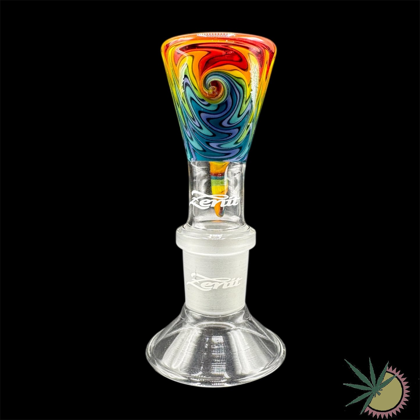 Zenit Bongkopf Custom Horn Farbsection #1 18.8er Schliff inklusive Hutstand