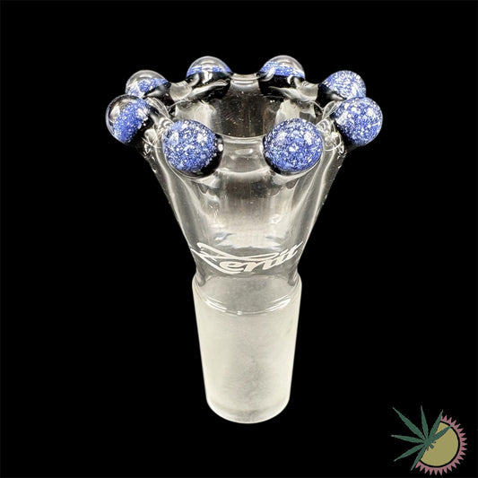 Zenit Bongkopf Schwarz-Glitzerblaue Krone 18.8er Schliff Turbo