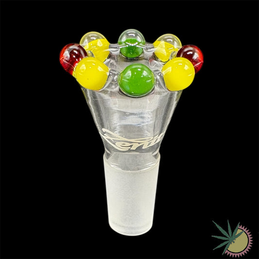 Zenit Bongkopf Rot-Gelb-Grüne Krone 14.5er Schliff Turbo