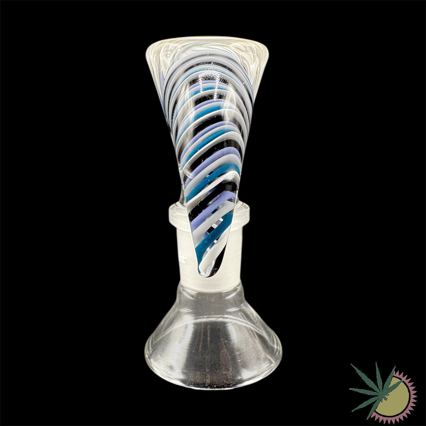 Zenit Bongkopf Custom Horn Farbsection #2 mit eingebautem Glassieb 18.8er Schliff inklusive Hutstand