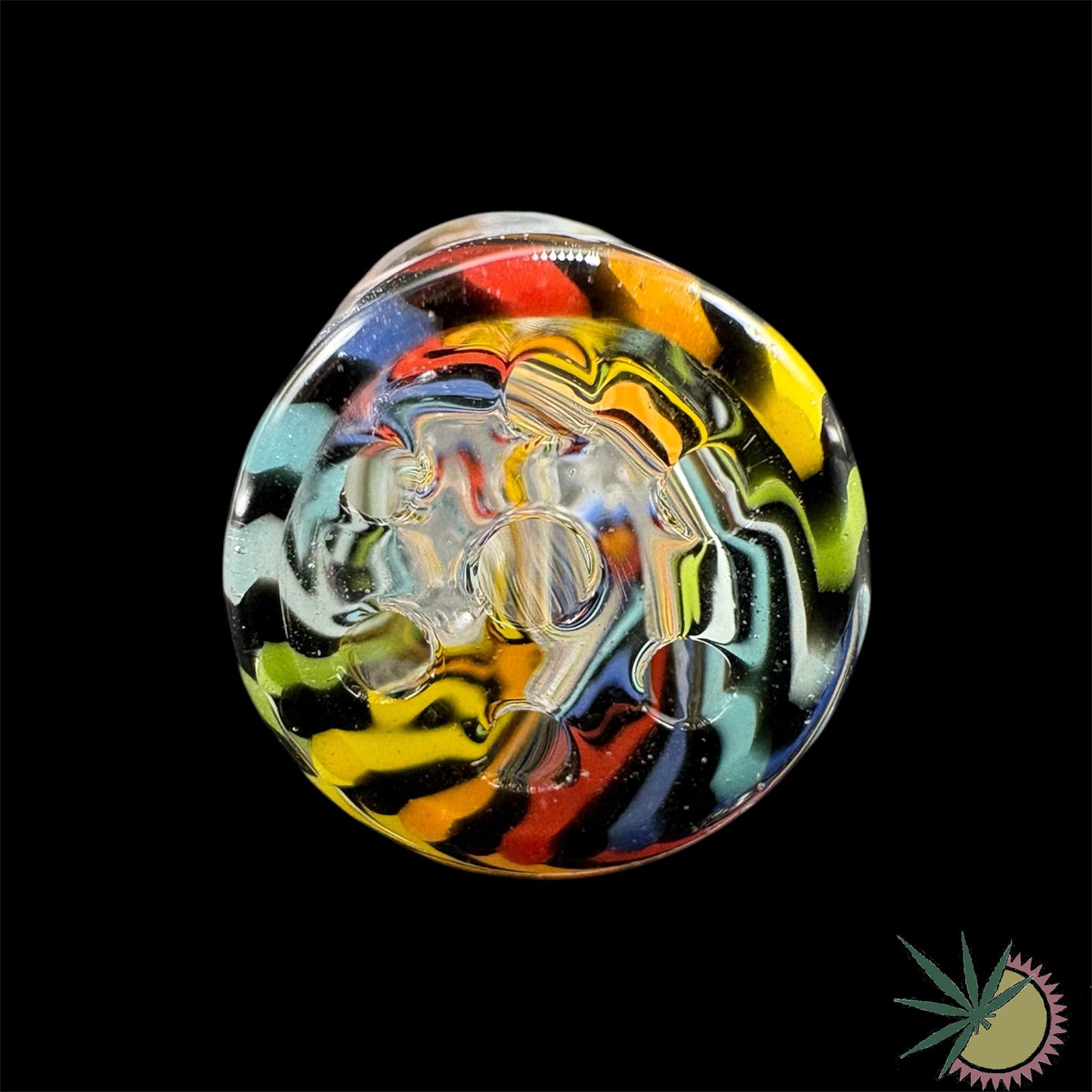 JellyJoker Spiral-Tip Multicolor #1 Ø12mm aus Glas 7-Loch