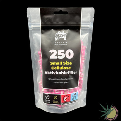 Kailar Zellstoff-Aktivkohlefilter Ø5.9mm 1 Packung á 250 Stück verschiedene Farben