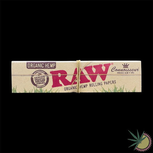 RAW Organic Hemp Longpapers King Size Slim aus Hanfpapier + Filtertips
