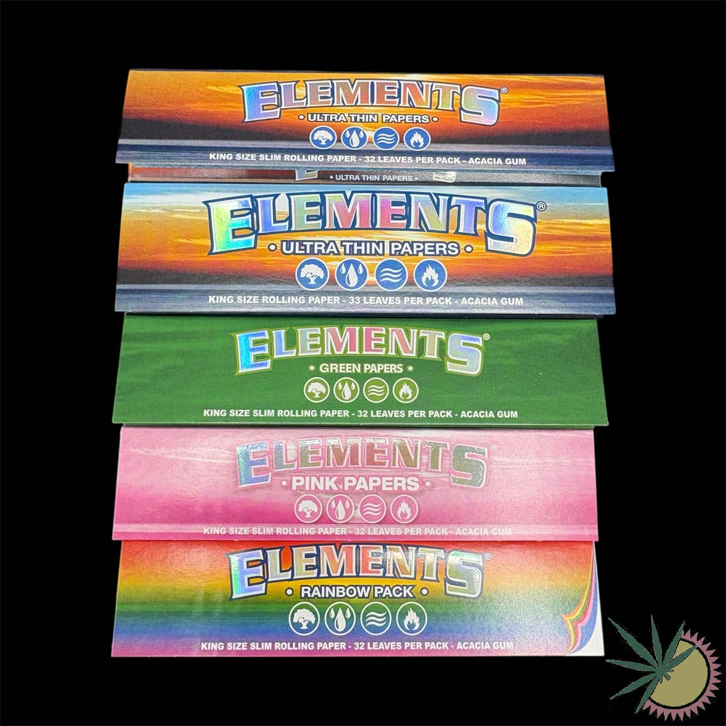 Elements Longpapers-Bundle 5 verschiedene Elements Longpapers