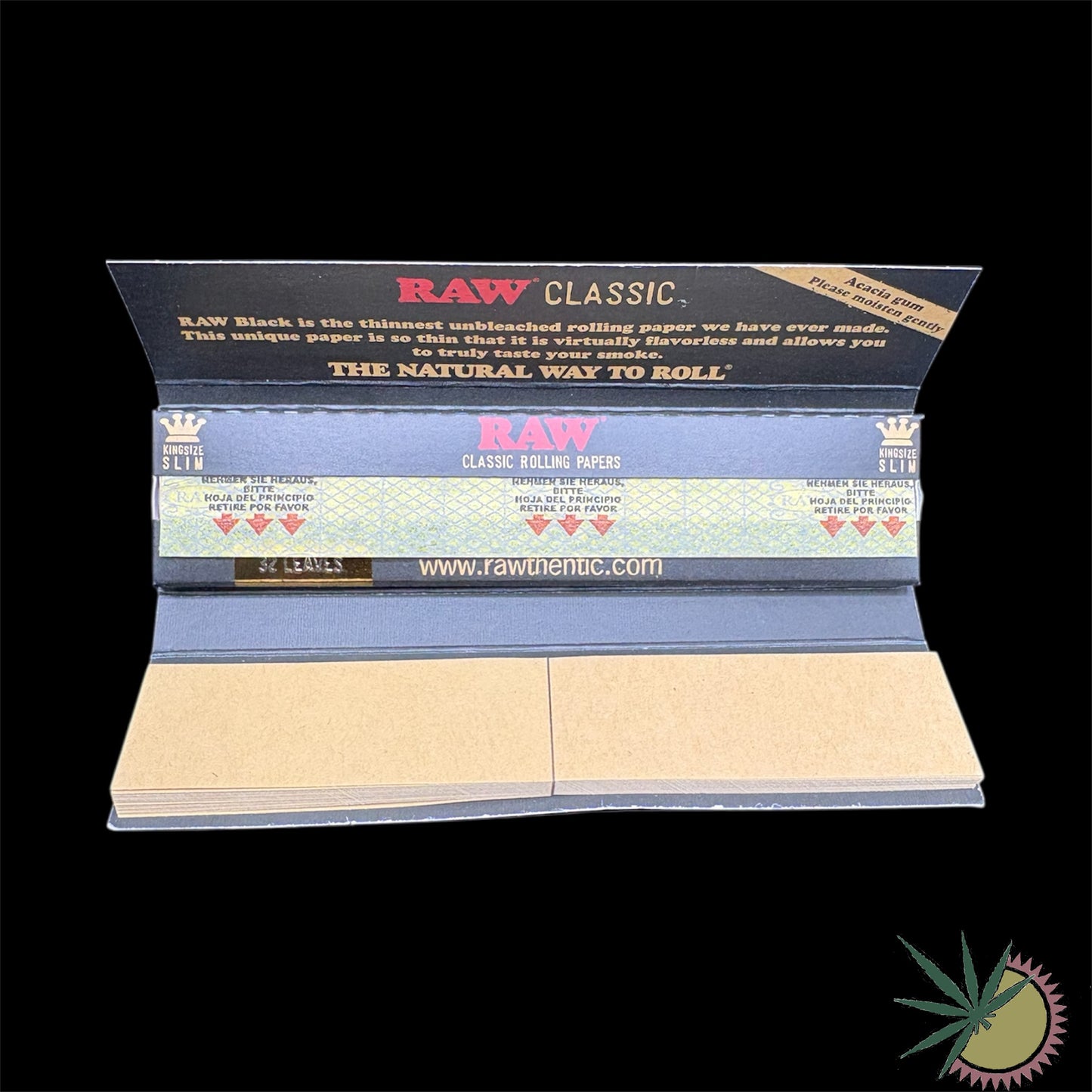 RAW Classic Black Longpapers ungebleicht King Size Slim + Filtertips