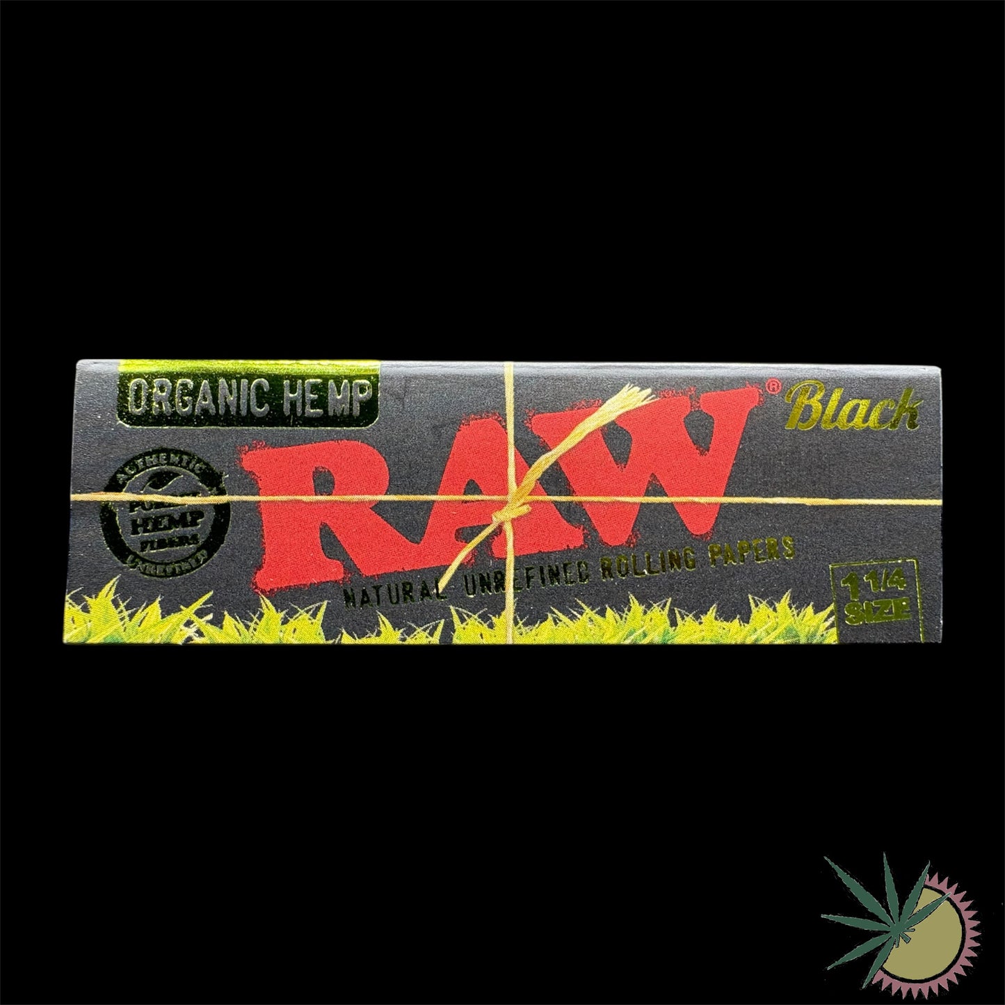 RAW Black Organic Hemp aus Hanf 1 1/4 Papers Queen Size Slim