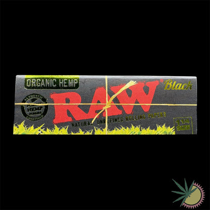 RAW Black Organic Hemp aus Hanf 1 1/4 Papers Queen Size Slim