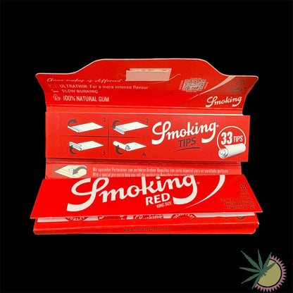 Smoking Red Longpapers King Size (Extra Breit) + Filtertips