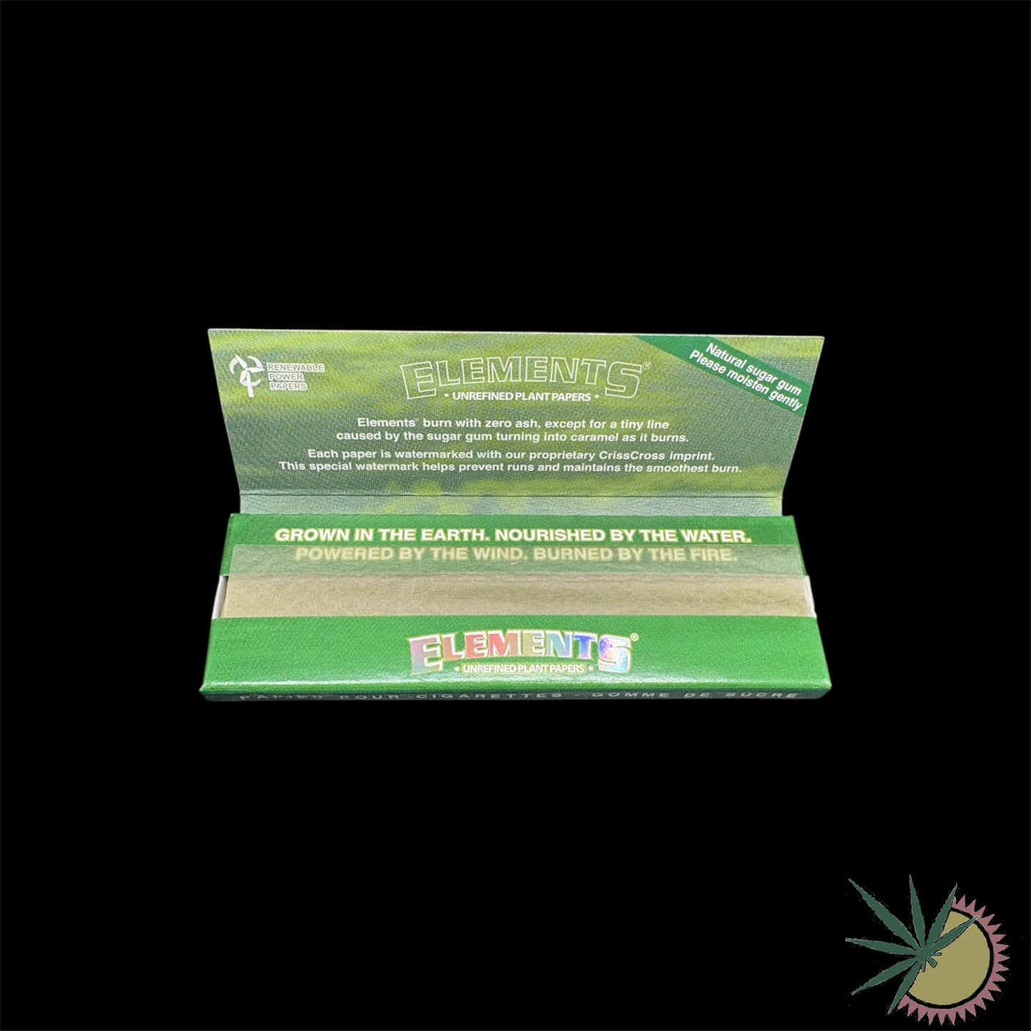 Elements Grün 1 1/4 Papers Queen Size Slim