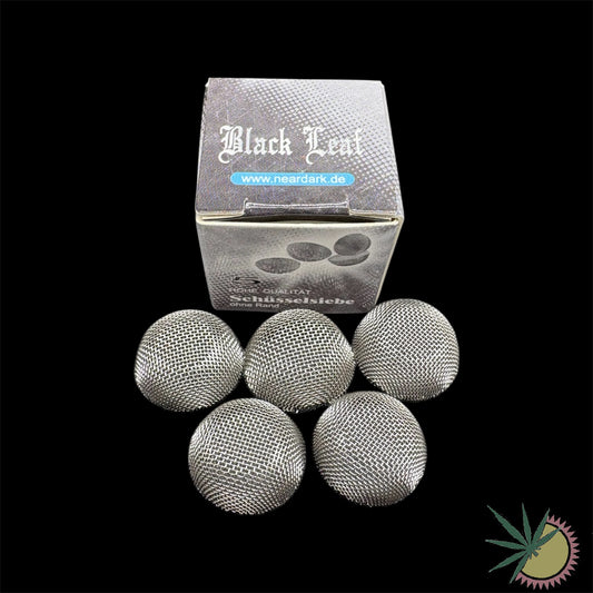 Black Leaf Schüsselsiebe ohne Rand aus Metall 1 Packung á 5 Siebe