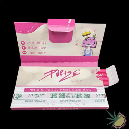 Purize Papes'n'Tips Longpapers Pink King Size Slim + Purize Aktivkohlefilter Kombipack