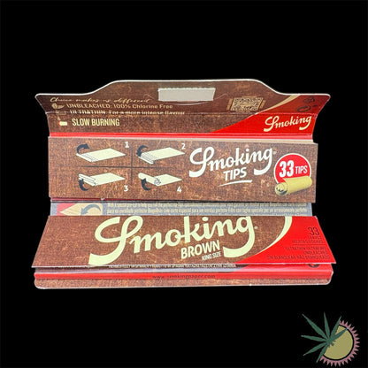 Smoking Brown Longpapers ungebleicht King Size Slim + Filtertips