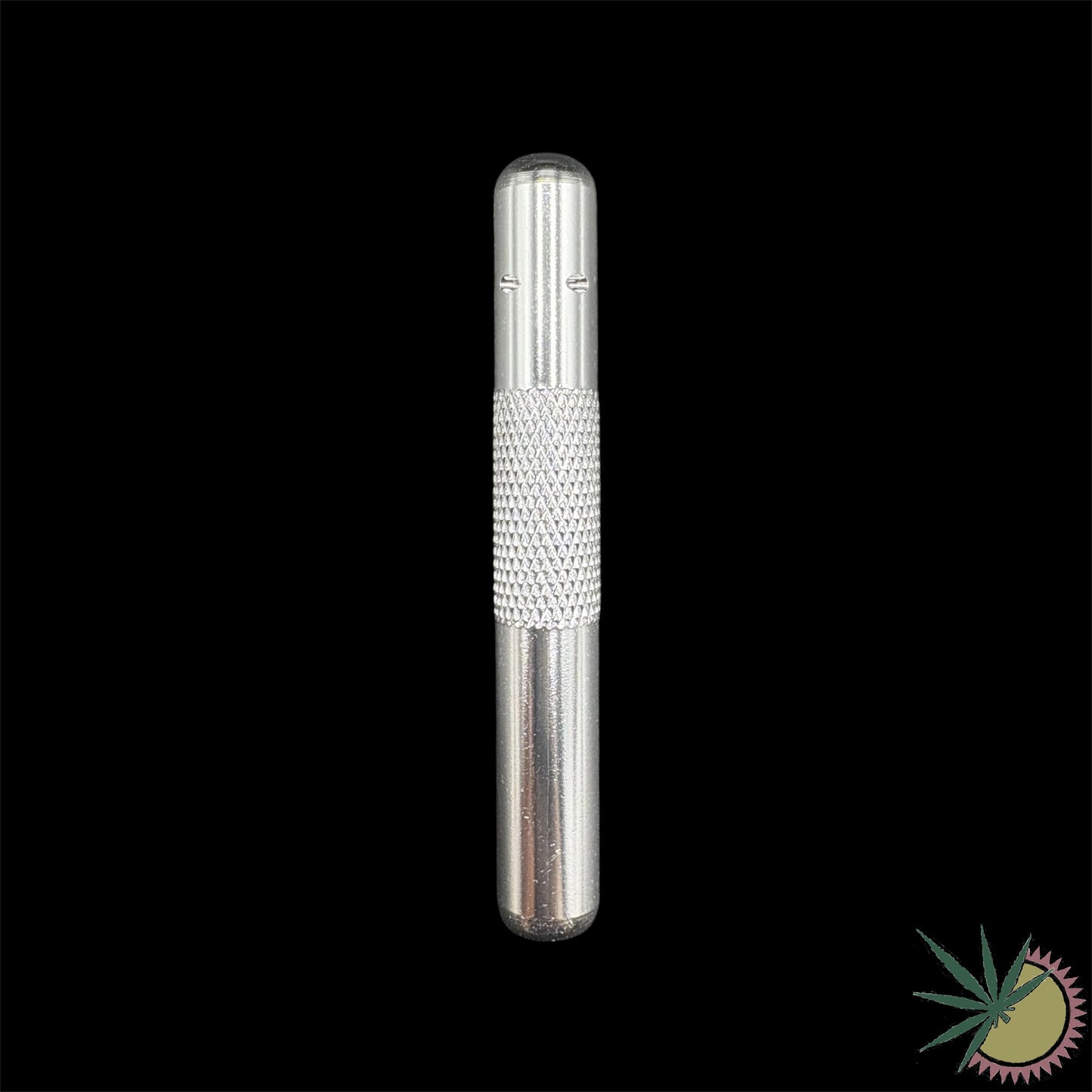 Röhrchen geriffelt Silber-Optik 7cm