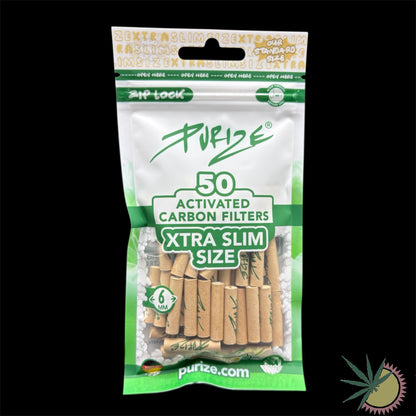 Purize Aktivkohlefilter Ø6mm Xtra Slim 1 Packung á 50 Stück verschiedene Farben
