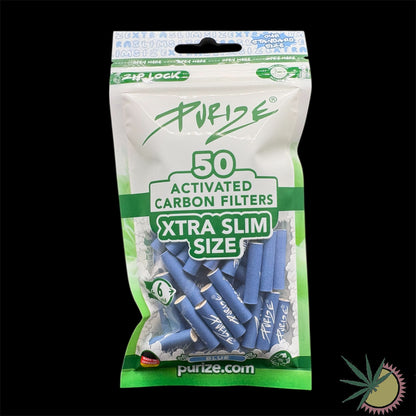 Purize Aktivkohlefilter Ø6mm Xtra Slim 1 Packung á 50 Stück verschiedene Farben