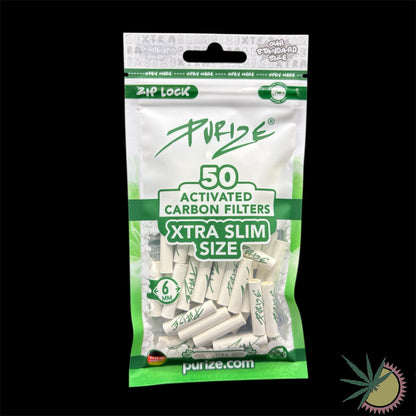 Purize Aktivkohlefilter Ø6mm Xtra Slim 1 Packung á 50 Stück verschiedene Farben