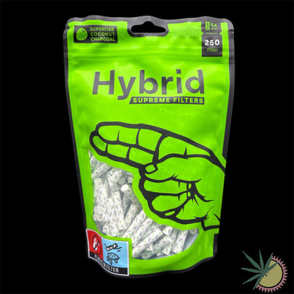 Hybrid Supreme Zellstoff-Aktivkohlefilter Ø6.4mm 1 Packung á 250 Stück verschiedene Farben