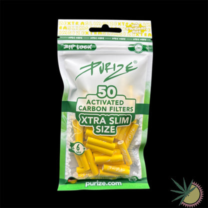 Purize Aktivkohlefilter Ø6mm Xtra Slim 1 Packung á 50 Stück verschiedene Farben