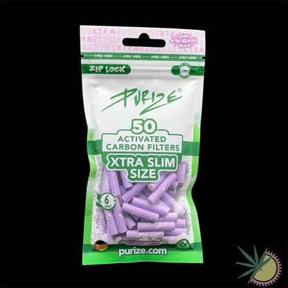 Purize Aktivkohlefilter Ø6mm Xtra Slim 1 Packung á 50 Stück verschiedene Farben