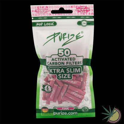 Purize Aktivkohlefilter Ø6mm Xtra Slim 1 Packung á 50 Stück verschiedene Farben