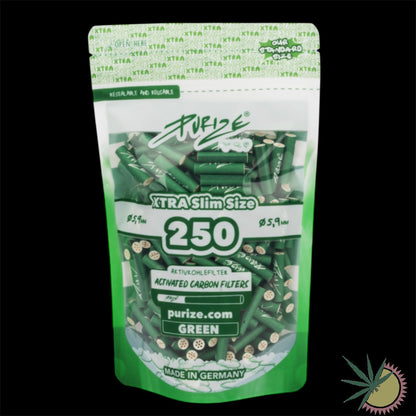 Purize Aktivkohlefilter Ø6mm Xtra Slim 1 Packung á 250 Stück verschiedene Farben