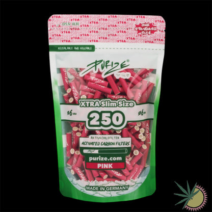 Purize Aktivkohlefilter Ø6mm Xtra Slim 1 Packung á 250 Stück verschiedene Farben