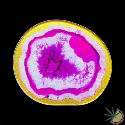 Sniff Disc aus Glas in Achat-Optik 10x9cm verschiedene Farben