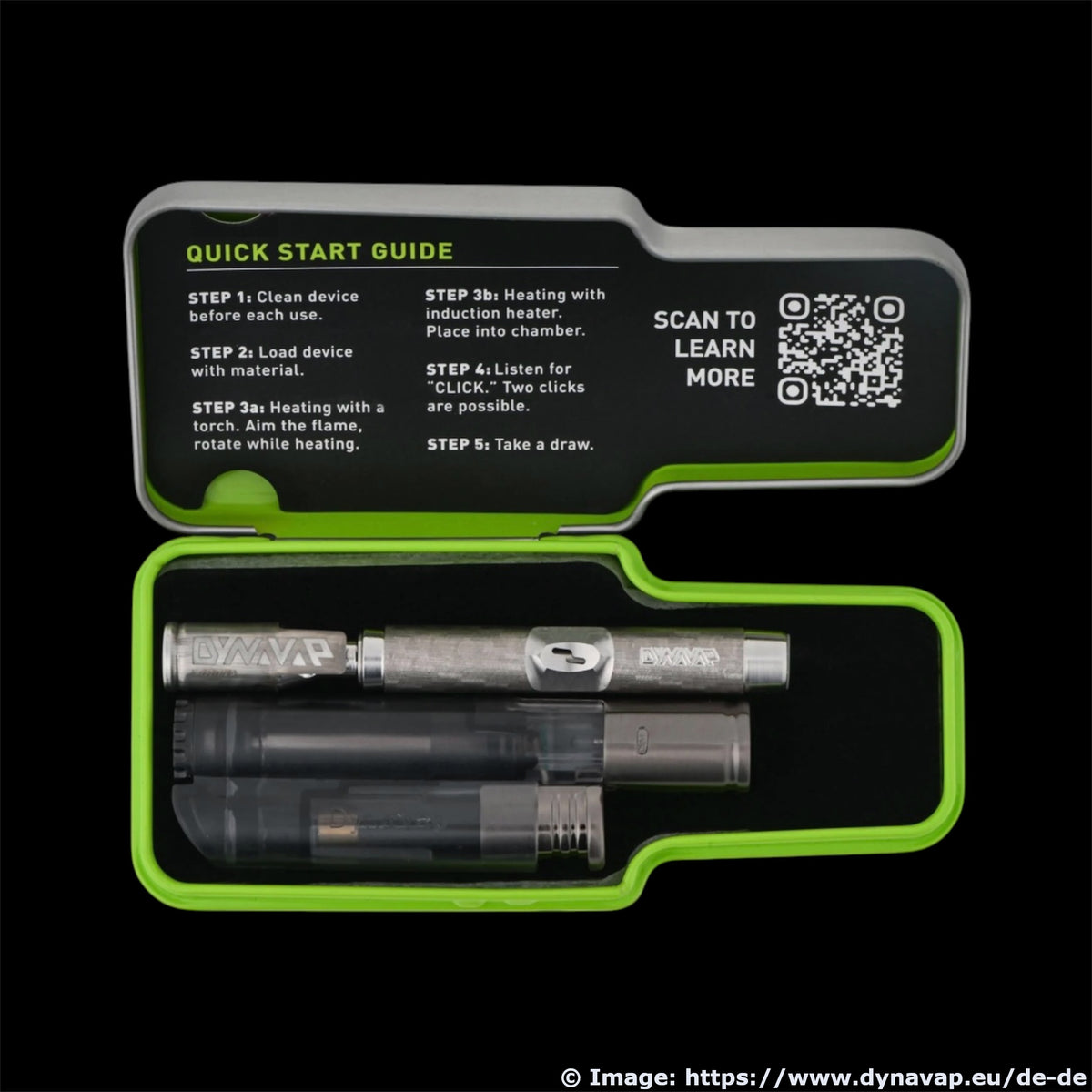 DynaVap M7 Mechanischer Verdampfer für Kräuter inkl. Metall-Case und Feuerzeug
