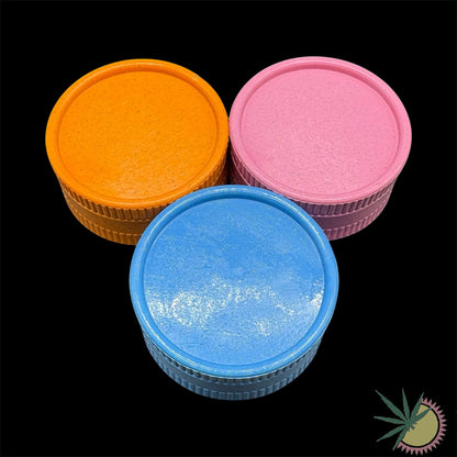 Grinder 2-teilig Basic Ø55mm aus Kunststoff mit organischem Anteil verschiedene Farben