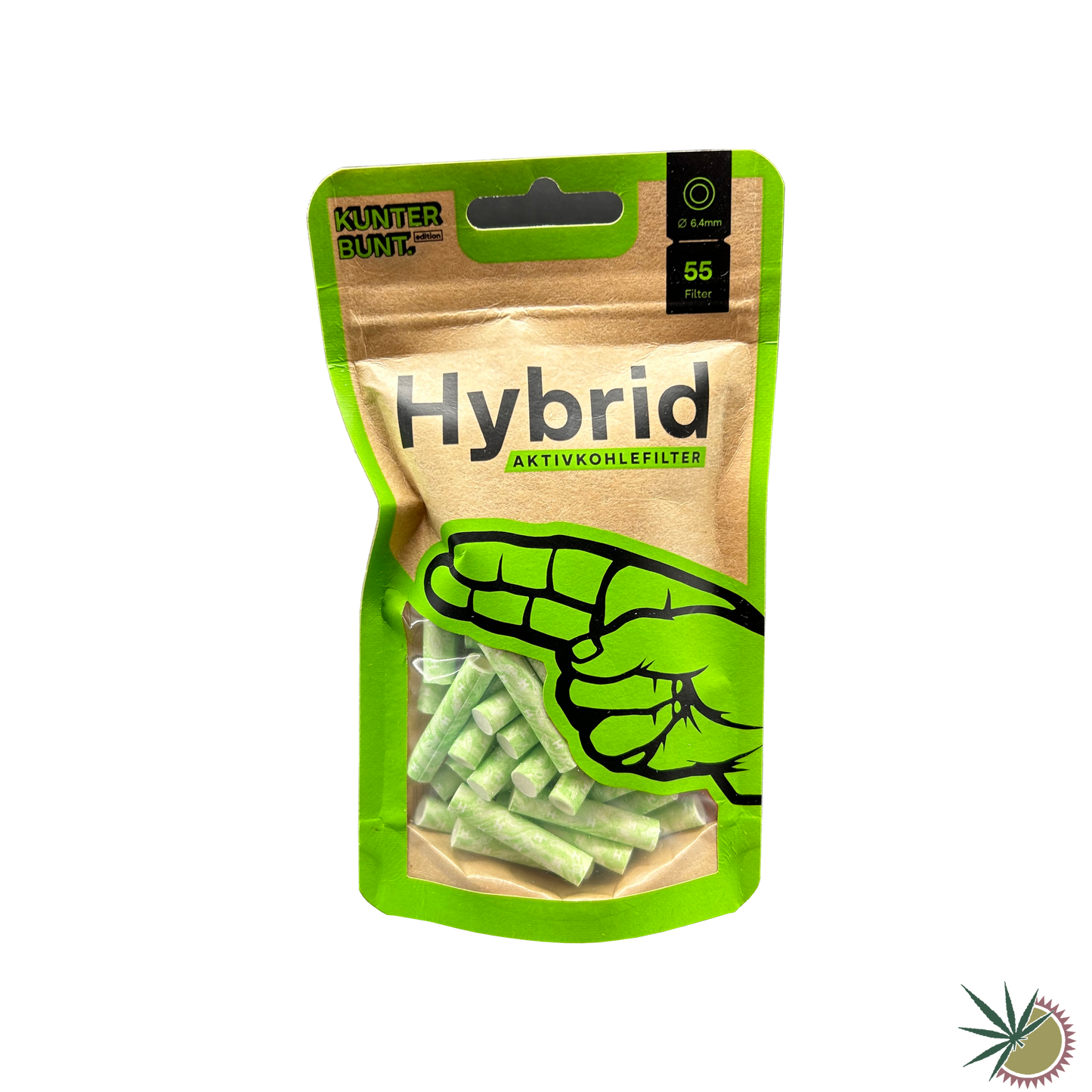 Hybrid Supreme Zellstoff-Aktivkohlefilter Ø6.4mm 1 Packung á 55 Stück verschiedene Farben