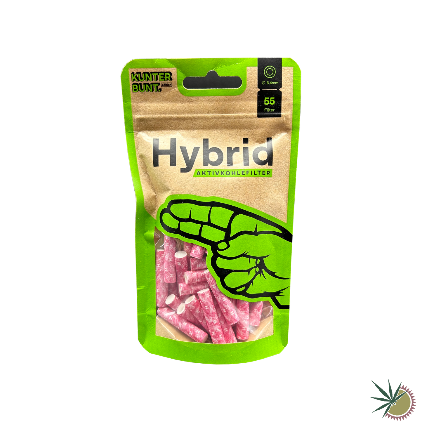 Hybrid Supreme Zellstoff-Aktivkohlefilter Ø6.4mm 1 Packung á 55 Stück verschiedene Farben