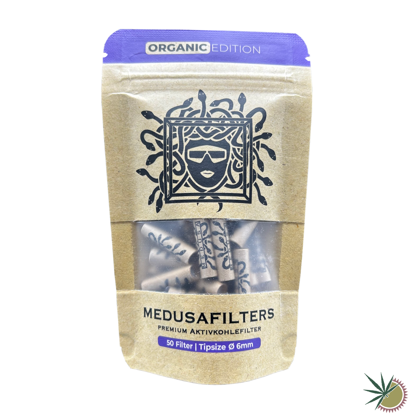 Medusa Zellstoff-Aktivkohlefilter Ø6mm 1 Packung á 50 Stück verschiedene Farben