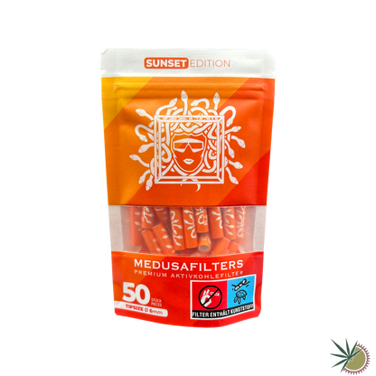 Medusa Zellstoff-Aktivkohlefilter Ø6mm 1 Packung á 50 Stück verschiedene Farben